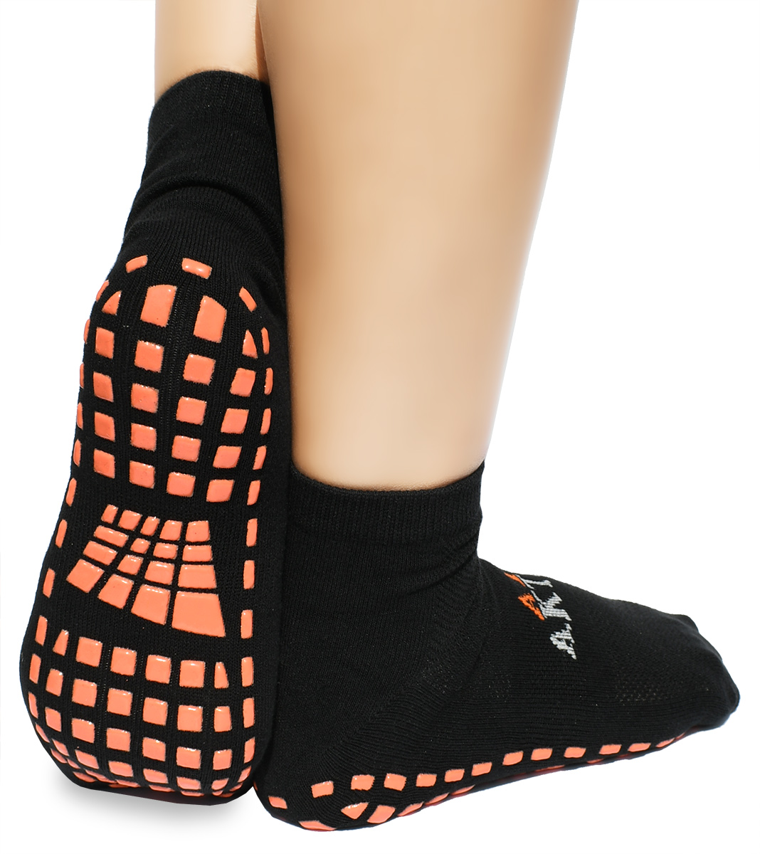 1 Paar rutsch feste Yoga-Socken mit Griff, toeless Anti-Rutsch-Pilates,  Barre, Ballett, Bikram-Trainings socken Schuhe mit Griffen - AliExpress